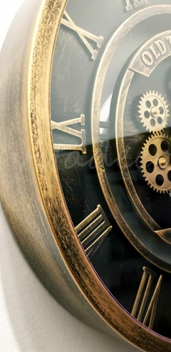Reloj de pared Tekirda con mov de engranajes Deco 45CM en internet