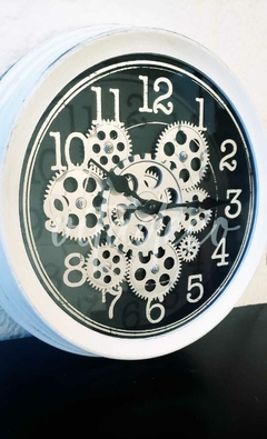 Reloj de pared Edirme White con movimiento de engranajes 35cm en internet