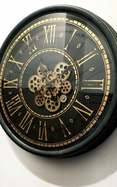Reloj de pared MARDIN NEW 60 cm de diámetro con engranajes en mov - comprar online