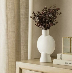 Florero de cerámica blanco - comprar online
