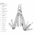 Pinza multifunción Leatherman Wingman con varias herramientas, incluyendo alicates, cuchillo, destornilladores y tijeras.
