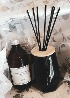 SET PERFUME EN DIFUSOR DE VARILLAS - NEGRO