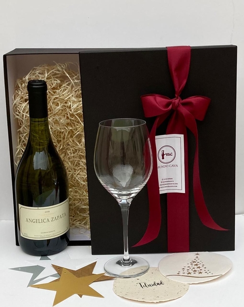 Box Angelica Zapata Chardonnay + copon de cristal