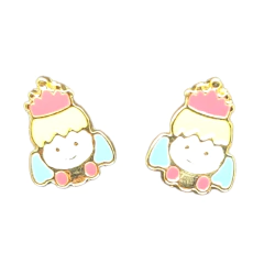 Brinco Infantil Anjo folheado em ouro 18k