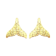 Brinco Rabo de Sereia folheado em ouro 18k