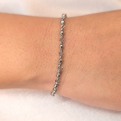 Pulseira Pingente Bolinha 15+3cm Steel - comprar online