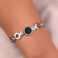 Bracelete Relógio Vazado Preto Steel - comprar online