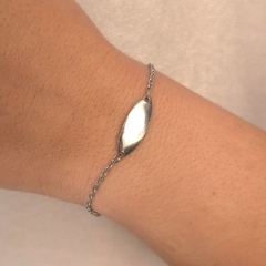 Pulseira Plaquinha Fotogravação Bebê Steel