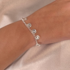 Pulseira Plaquinha Dez Mandamentos banhado em Prata - comprar online