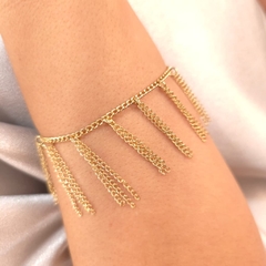 Pulseira Corrente Franja folheado em ouro 18k - comprar online