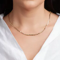 Choker Triângulos banhado em ouro 18k