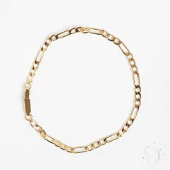 Pulseira 3x1 18cm banhado em ouro 18k - comprar online