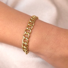 Pulseira Elo Grumet folheado em ouro 18k - comprar online