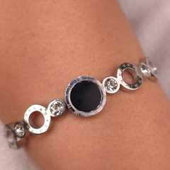 Bracelete Relógio Vazado Preto Steel