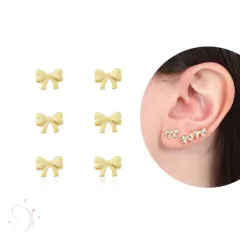 Brinco Laços Baby banhado em ouro 18k - comprar online