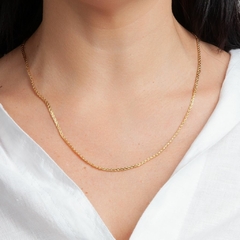 Corrente Trançada 50cm banhado em ouro 18k - comprar online