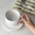 Set taza y plato Vera Blanco - MOLA.Deco.Home