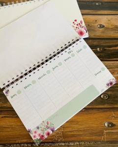 Planner duro FLORAL en internet