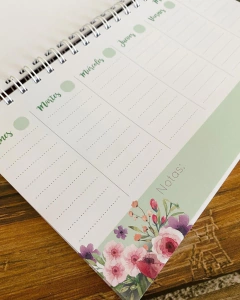 Planner duro FLORAL - De Papel