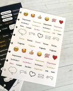 Pack x 4 planchas de stickers - De Papel