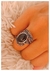 Anillo piedra negra y estras - comprar online