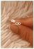 Aros mini infinito / acero blanco