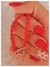 Pulsera corazón de hilo rojo / acero quirúrgico