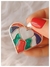 Dije corazón piedra nácar / acero blanco - comprar online