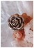 Anillo rosa plata inflada
