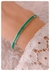 Esclava esmaltada verde/ acero quirúrgico