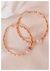ARGOLLAS CON DETALLE PLATEADO // ACERO DORADO