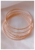 Set de pulseras gold enrroscadas