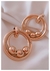 Argollas con detalle pelotittas gold