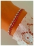 Pulsera estras rojo y blanco/ acero quirúrgico