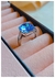 Anillo simil piedra cuadrado / acero quirúrgico en internet