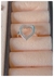 Anillo corazón calado / acero blanco - comprar online
