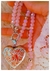 Conjunto corazón inflado cristal de roca/ Acero quirúrgico