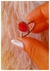 Anillo gota roja / Acero quirúrgico