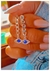 Aros grumet eye blue 3.5cm / Acero blanco
