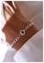 Pulsera Corazón glow / Acero blanco