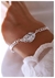 Pulsera hoja glow / Acero blanco