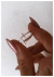 Anillo doble cruz / acero blanco - comprar online