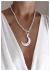 Conjunto luna 49cm / Acero blanco
