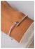 Pulsera snake glow / acero blanco