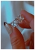 Anillo corazónes invertidos / Acero blanco