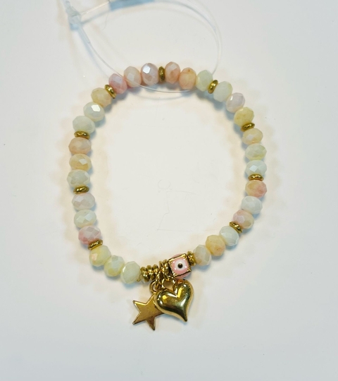 Pulsera ojo turco corazón