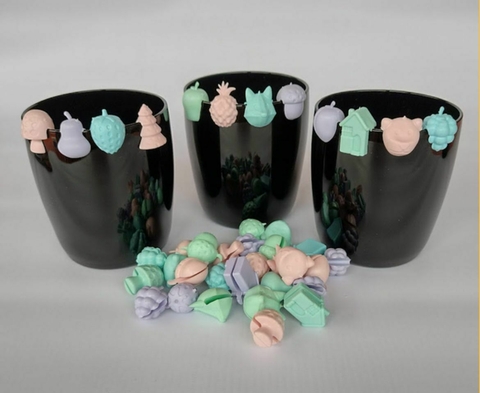 Marcador de vasos surtidos