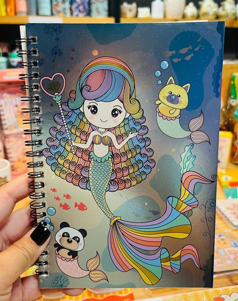Cuaderno espiral sirena