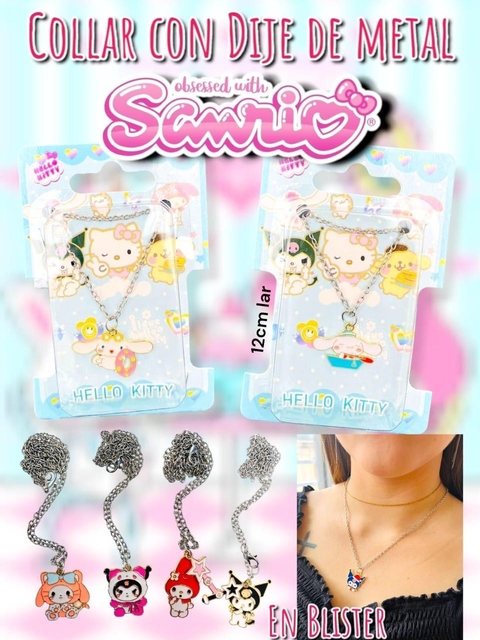 Collar con dije de metal sanrio