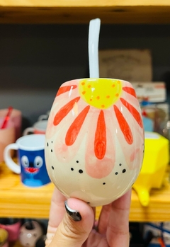 MATE OVALADO PINTADO A MANO